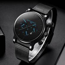 ECONOMICXI Men's Watch Stainless Steel Waterproof Minimalist Quartz Wrist Watches For Men Watch Clock Relogio Masculino 2020 New 2024 - buy cheap