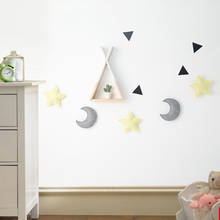 5Pcs/Set INS Nordic Style Felt Star Moon Ornaments Kids Room Baby Crib Tent Bed Matching Decor Hanging Kindergarten Decor 2024 - buy cheap