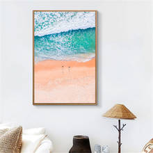 Nordic Poster Sea Beach Art Landscape Painting Waves Trees Clouds Poster Canvas Print Wall Picture for Living Room Decor 2024 - buy cheap