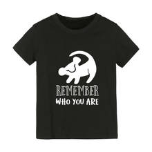 Camiseta infantil com estampa de leão, camiseta para meninos e meninas, roupas engraçadas para rua 2024 - compre barato