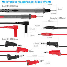 3 pairs Test Lead Kit Banana Plug To Test Hook Cable Replaceable Multimeter Probe Test Wire Probe Alligator Clip dropshipping 2024 - buy cheap