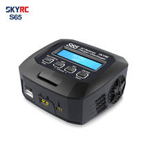 SKYRC-cargador inteligente S65 AC Balance, descargador de 10W, conector XT60, 65W, 6A, para LiPo/LiFe/Lilon/NiMH/NiCd/PB/LiHV 2024 - compra barato