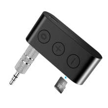 Receptor de música AUX compatible con Bluetooth 5,0 para coche, Kit de Audio estéreo con conector de 3,5 MM, adaptador inalámbrico de manos libres, altavoz estéreo para coche, TF 2024 - compra barato
