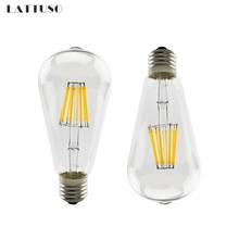 LATTUSO-Lámpara LED Vintage COB E27, Bombilla Edison, CA 220V, ST64, ampolla de Luz Retro de 4W, 6W, 8W 2024 - compra barato