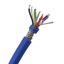 Cable de cobre estañado libre de oxígeno, cable blindado aislado de silicona, Línea de control de cable blindado de 8 núcleos 2024 - compra barato