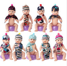 Шарф + шапка, Одежда для кукол, подходит для кукол 17 дюймов 43 см, одежда для новорожденных, костюм для малышей, подарок на день рождения 2024 - купить недорого