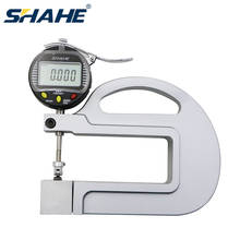 SHAHE 0.001mm 10mm digital thickness gauge with roller insert metal thickness measurement leather film thickness measurement 2024 - buy cheap