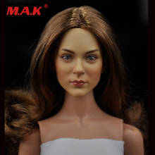 Kumik 1/6 cabeça feminina esculpida com cabelo liso, produto novo, 12 polegadas, modelo para corpo ht 2024 - compre barato