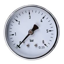 0-6 Bar Pressure Gauge Water Gas Air Pressure Compressor 1/4'' NPT Back Mount R9JF 2024 - buy cheap