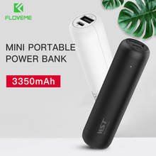 FLOVEME Mini Power Bank For iPhone 12 11 XR Lipstick Shape 3350mAh Portable Charger External Battery Pocket Mobile Powerbank 2024 - buy cheap