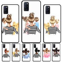 Capa super mãe e filha son, capa de celular 2020, para oppo renos 2 z 4 pro f5 f7 a52 a72 a1k a5s a15 a83 a91 a31 a53 a5 a9 2024 - compre barato