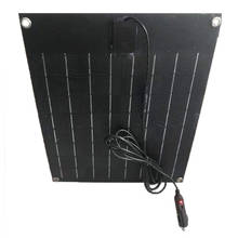ETFE-Panel Solar Flexible de 20w y 18v, módulo DIY, célula Solar monocristalina, cargador de batería solar de 12v para autocaravana, barco, coche y Yate 2024 - compra barato