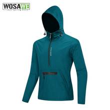 WOSAWE Men Running Jacket Sports New Yoga Gym Quick Dry Long Sleeves Breathable Training Female Workout Slim Zipper Coat M-3XL 2024 - compre barato