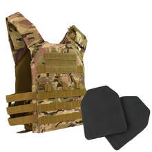 Colete tático de eva, equipamento militar, 2 peças, placa de espuma para proteção de caça, airsoft, bolsa de guerra, armadura corporal 2024 - compre barato