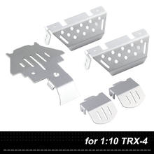 Metal Aluminium Alloy Axle Protector Chassis Armor Skid Plate 1 Set for 1/10 RC Crawler TRAXXAS TRX-4 TRX4 2024 - buy cheap