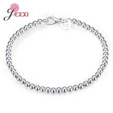 Fashion New 100% 925 Sterling Silver Women Small Beads Bracelet Sterling Silver Jewelry Gift For Girls Party Birthday Trendy 2024 - buy cheap