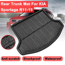 Rear Floor Trunk Cargo Boot Liner Car styling Accessories Interior Waterproof Floor Mat For Kia Sportage R 2011 2012 13 14 2015 2024 - buy cheap
