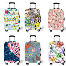 Elastic Luggage Protective Cover Case For Suitcase Protective Cover Trolley Cases Covers 3D Travel Accessories Ocean Pattern T02 2024 - buy cheap