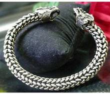 Бесплатная доставка, редкий Тибетский браслет MIAO из серебра, браслет с драконом 2024 - купить недорого