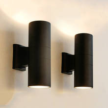 Lámpara LED de pared impermeable para exteriores, luz cilíndrica de 18W y 24W para porche, Hotel, Villa, balcón 2024 - compra barato