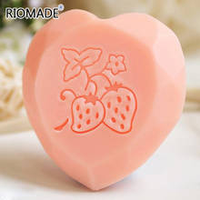 Strawberry Handmade Soap Making Stamp Transparent Plant Fruit Natural Soap Stamps With Handle Clear Acrylic Stamp Custom 2024 - buy cheap