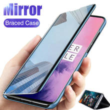 Mirror Flip Case For OPPO Find X3 Lite Find X3 Neo Plating Leather Stand Flip Full Protective Cover Case for Find X3 Pro 2024 - buy cheap