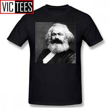 Мужские футболки Карла Маркса, футболка Карла Маркса, Мужская забавная Футболка с принтом, большая 100% хлопковая Пляжная футболка 2024 - купить недорого