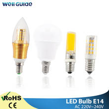 Светодиодная лампа E14 светильник 3 Вт, 6 Вт, 12 Вт, 220 В переменного тока 2024 - купить недорого