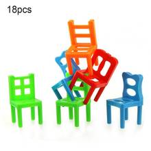 Juego de mesa con sillas apilables, juguete interactivo para padres e hijos, equilibrio creativo, 18 piezas 2024 - compra barato