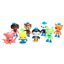 Фигурки аниме BZDA Octonauts Octopus, конструктор, Мультяшные персонажи осьминога, набор моделей, детские игрушки 2024 - купить недорого