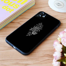 For iPhone Top Black Art Print Soft Matt Apple iPhone Case 6 7 8 11 12 Plus Pro X XR XS MAX SE 2024 - buy cheap
