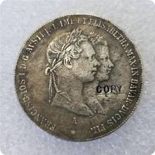 Cópia da réplica 1854 áustria-havsters 1 gulden-fronha casa de moeda 2024 - compre barato