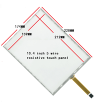 Новый 10,4 дюймов сенсорный экран 5 провода сопротивления сенсорный экран промышленный пульт управления и контроллер USB люкс 228*173 228*174 2024 - купить недорого