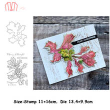 Mai Mondo Holly Flower Metal Cutting Dies Stencils Stamp for DIY Scrapbooking photo album Decorative Embossing DIY Paper Card 2024 - buy cheap
