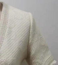 2021 primavera verão vestido feminino cor pura manga curta tweed franjas carta magro vestido feminino com zíper 2024 - compre barato