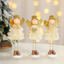 Muñecos de ángel para decoración del hogar, adornos navideños para árbol de Navidad, regalos de Año Nuevo, bricolaje 2024 - compra barato