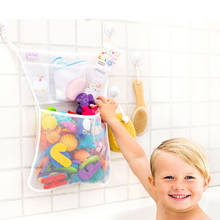 Bath Toys Kids Baby Tidy Storage Suction Cup Bag Bathroom Bathtub Doll Hanging Bag Bath Toy Basket Mesh Storage Bag High Quality 2024 - buy cheap