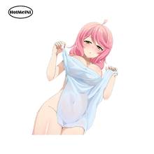 HotMeiNi-pegatina de belleza Sexy para coche, calcomanía 3D para ventana, puertas, Bikini, chica, Anime, gráficos, JDM, accesorios impermeables 2024 - compra barato