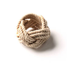 6pcs Model Room Natural Jute Napkin Ring Rope Woven Napkin Buckle Linen Rope Napkin Ring 2024 - buy cheap