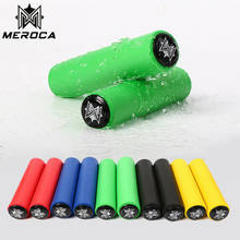 2 pçs meroca mtb guiador apertos de silicone à prova dwaterproof água bicicleta lidar com apertos de barra + tampas de extremidade barra antiderrapante capa mountain grip parts 2024 - compre barato