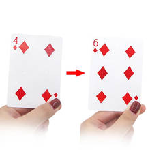 1 Pcs Fantastic 4 To 6 Moving Point Card Magic Tricks Gimmick Magia Professional Magician Trick Close Up Magic Prop Illusions 2024 - buy cheap