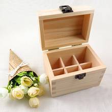 6 Slot Essential Oil Bottle Wooden Storage Box Case Aromatherapy Oil Bottle Organizer Premium Wooden Makeup Case Holder 2024 - buy cheap