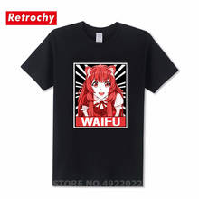 Waifu-Camiseta de Material Otaku para hombre, prenda de vestir, estilo japonés, Hipster, cuello redondo 2024 - compra barato