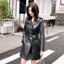 Genuine Leather Jacket Women Spring Autumn Sheepskin 100% Real Leather Jacket Women Clothes 2020 Korean Windbreaker + Belt 810 2024 - buy cheap