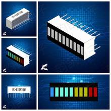 2PCS 10 Segment LED Bargraph Light Display Red Yellow Green Blue NEW diy electronics 2024 - buy cheap