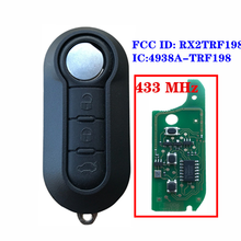 New 3 Button Flip Remote Key Fob 433MHz ID46 For Fiat 500 Grande Punto Doblo Qubo 2006 2007 2013 DelphiBSI FCCID: LTQFI2AM433TX 2024 - buy cheap