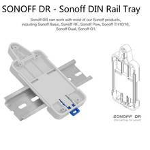 2PCS Sonoff DR - Sonoff DIN Rail Tray For Sonoff Basic/ RF /Pow/TH10/16/ Dual/ G1 For Switchboard  DIN Rail Mounted Switchboard 2024 - buy cheap