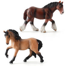 Новая модель животного, модель лошади, серия лошадей Клайдсдейл, украшение для дома, подарок для детей, друзей 2024 - купить недорого