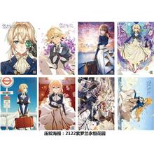 8pcs/set Anime Violet Evergarden Poster toy Wall Picture Embossing poster Size 42x29 cm 2024 - buy cheap