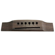 Selim de madeira jacarandá maciça, através de ponte de guitarra, para violão folk de cordas de aço 2024 - compre barato